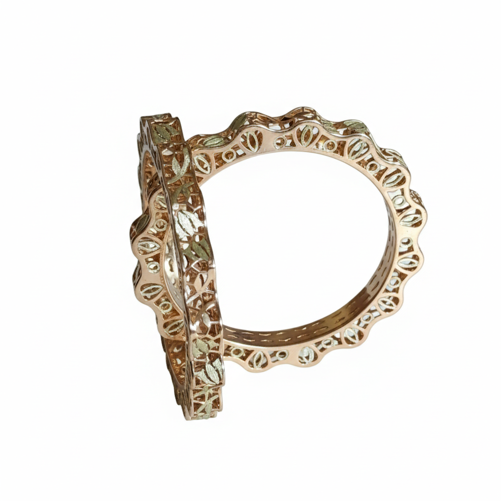 Antique Finish Cutwork Designer Bangles