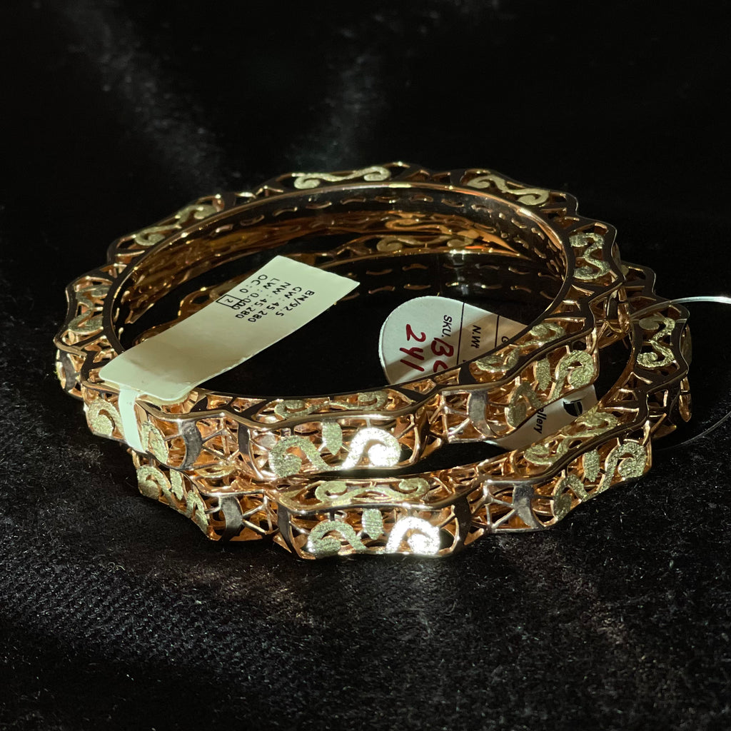 Swirl Motif Cutwork Designer Bangles
