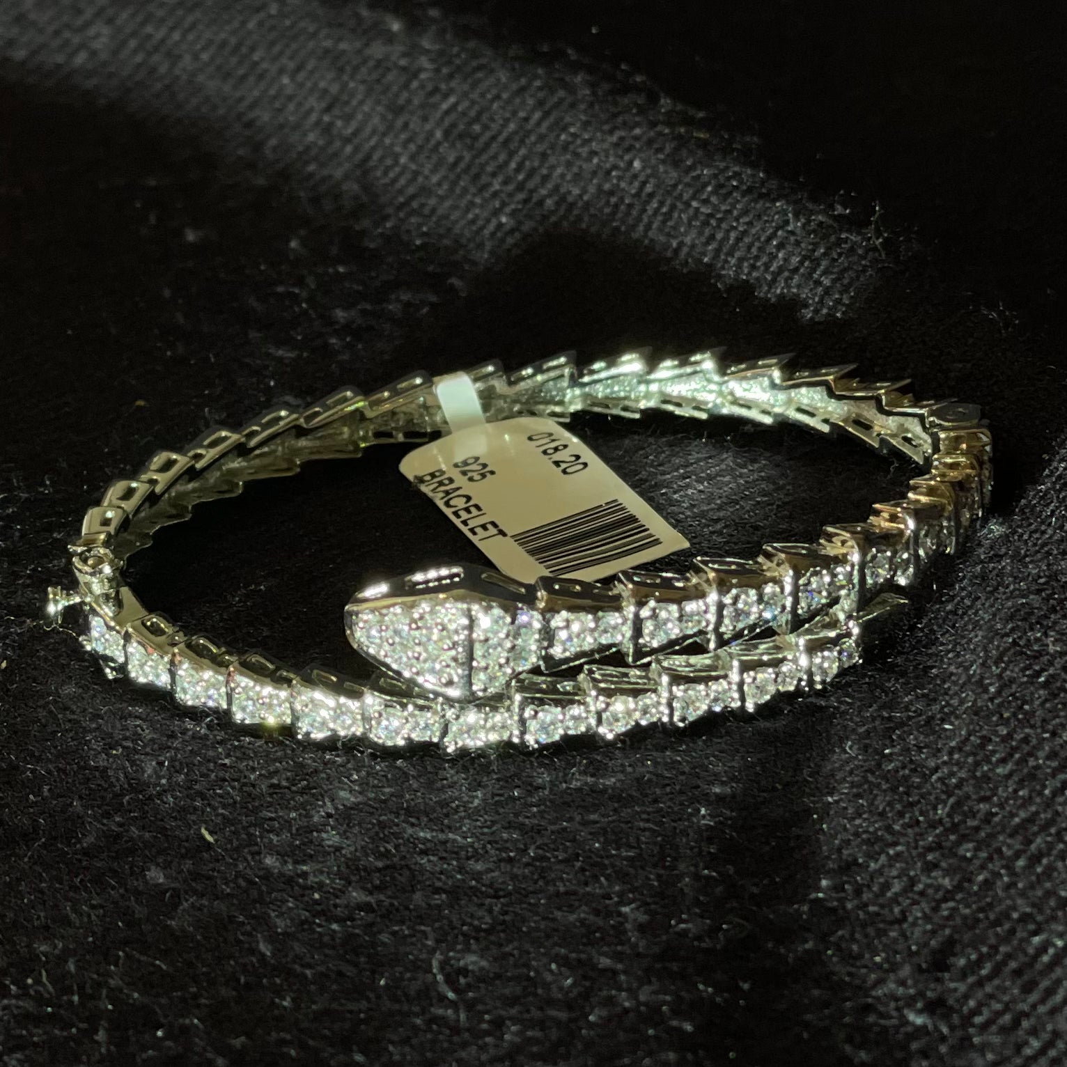 Snake Design Silver Bracelet