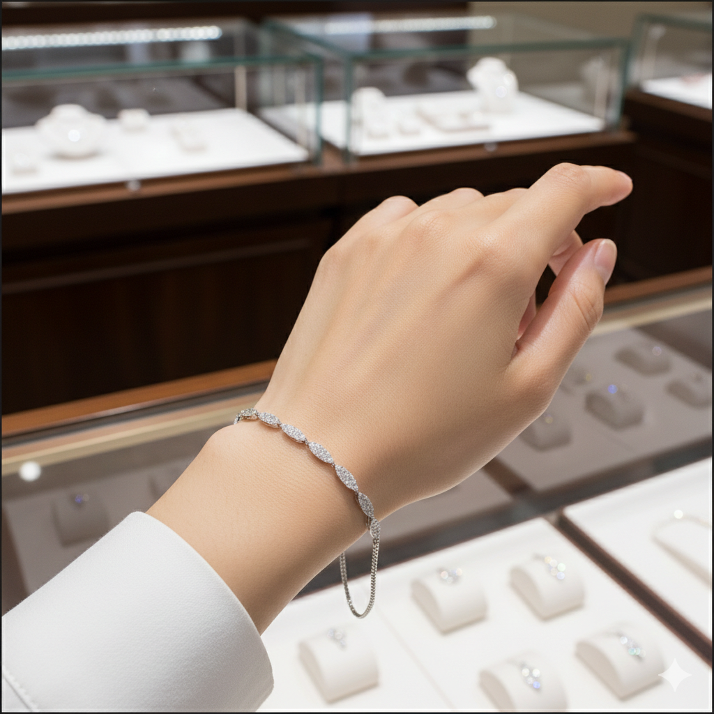 Delicate Silver Bracelet for Girls