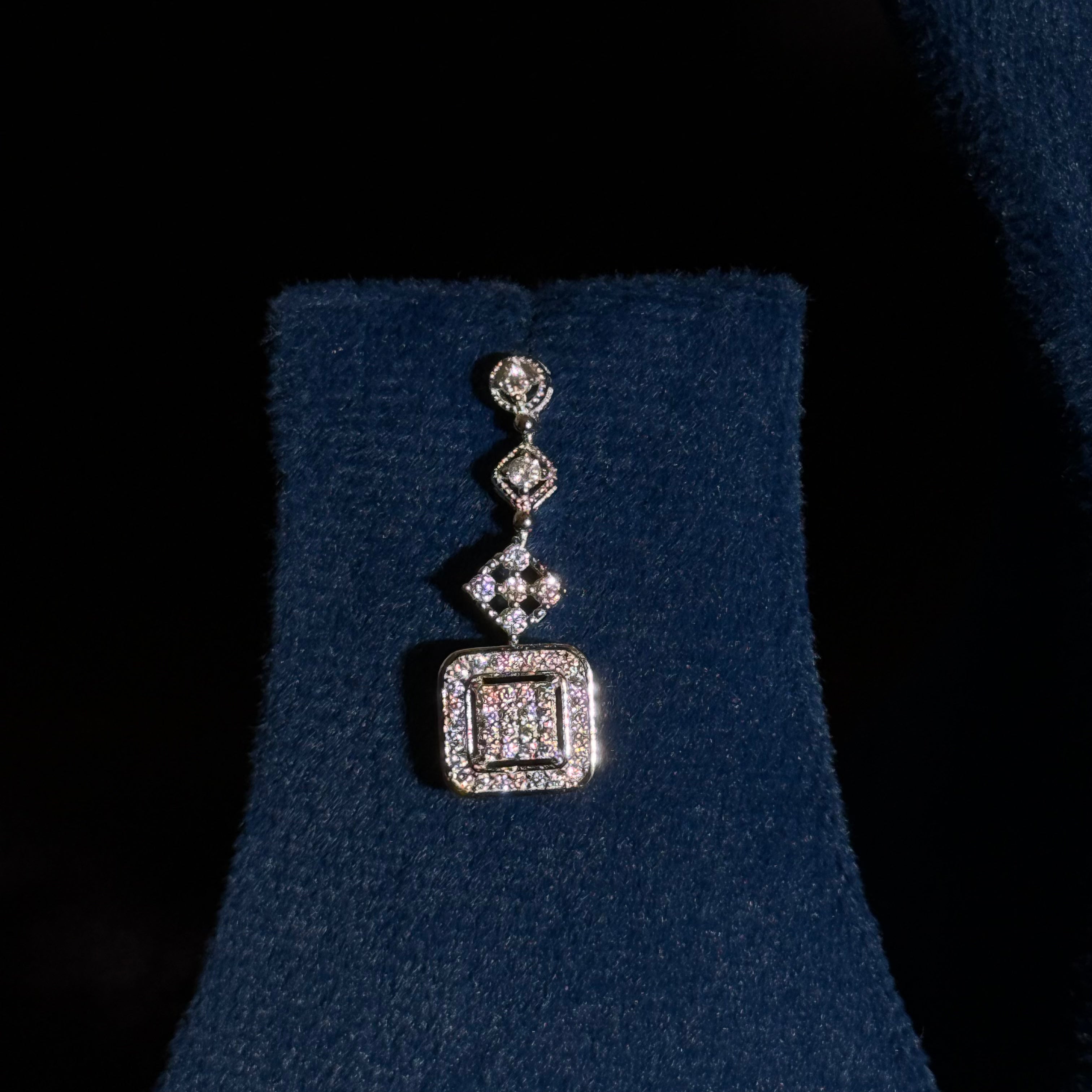 Silver Base Polish Diamond-Style Jewellery Set (Copy)