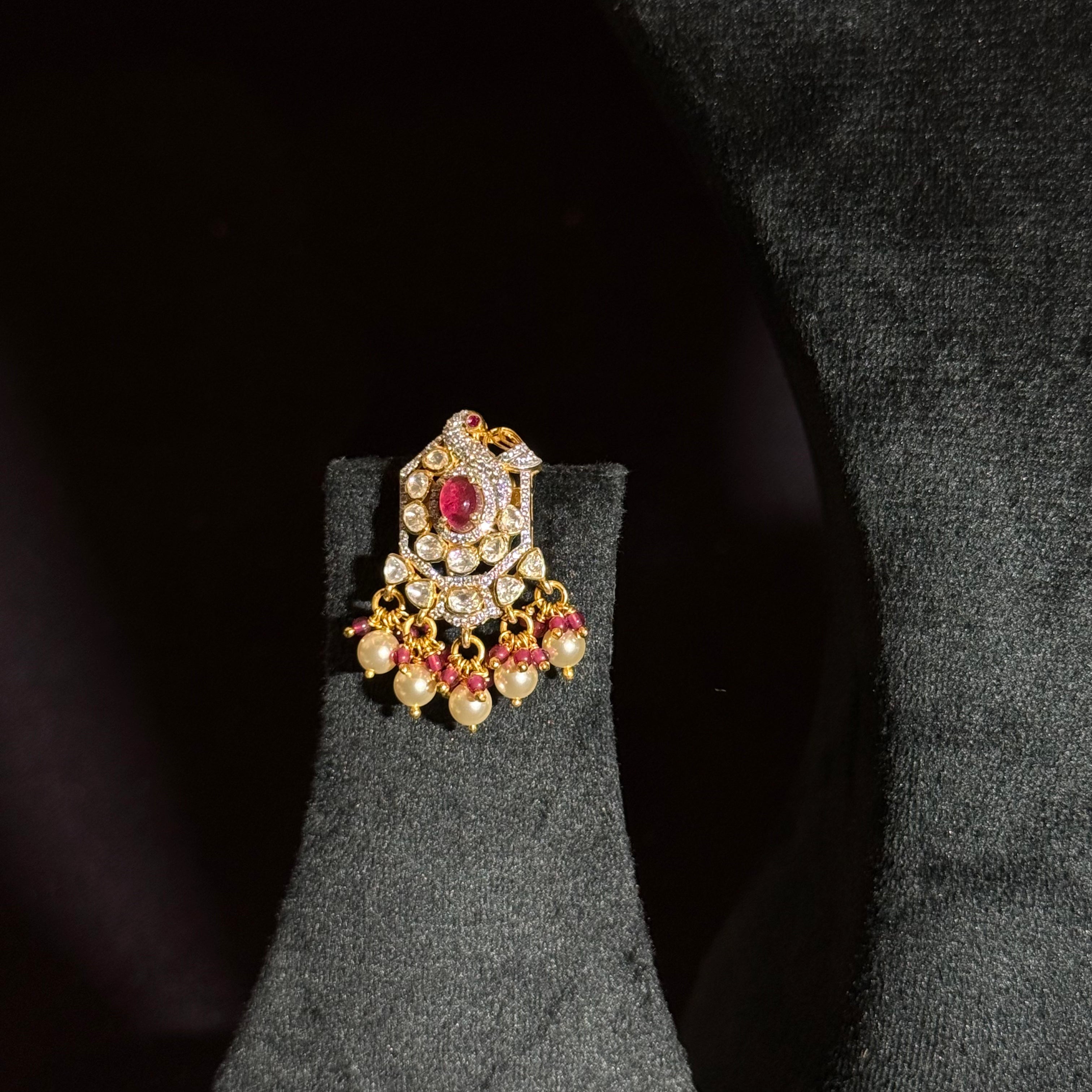 Silver Base Polished Necklace Set