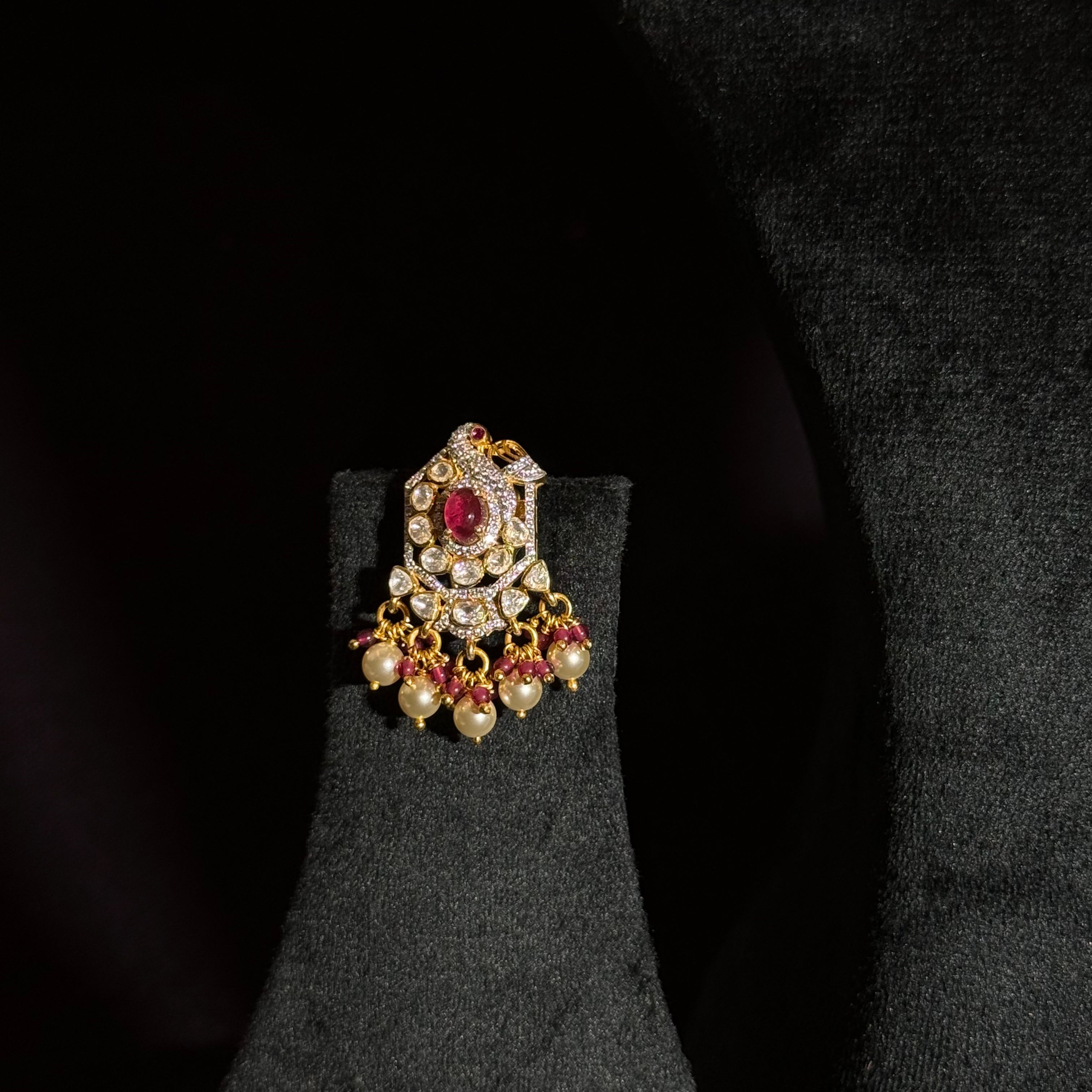 Silver Base Polished Necklace Set