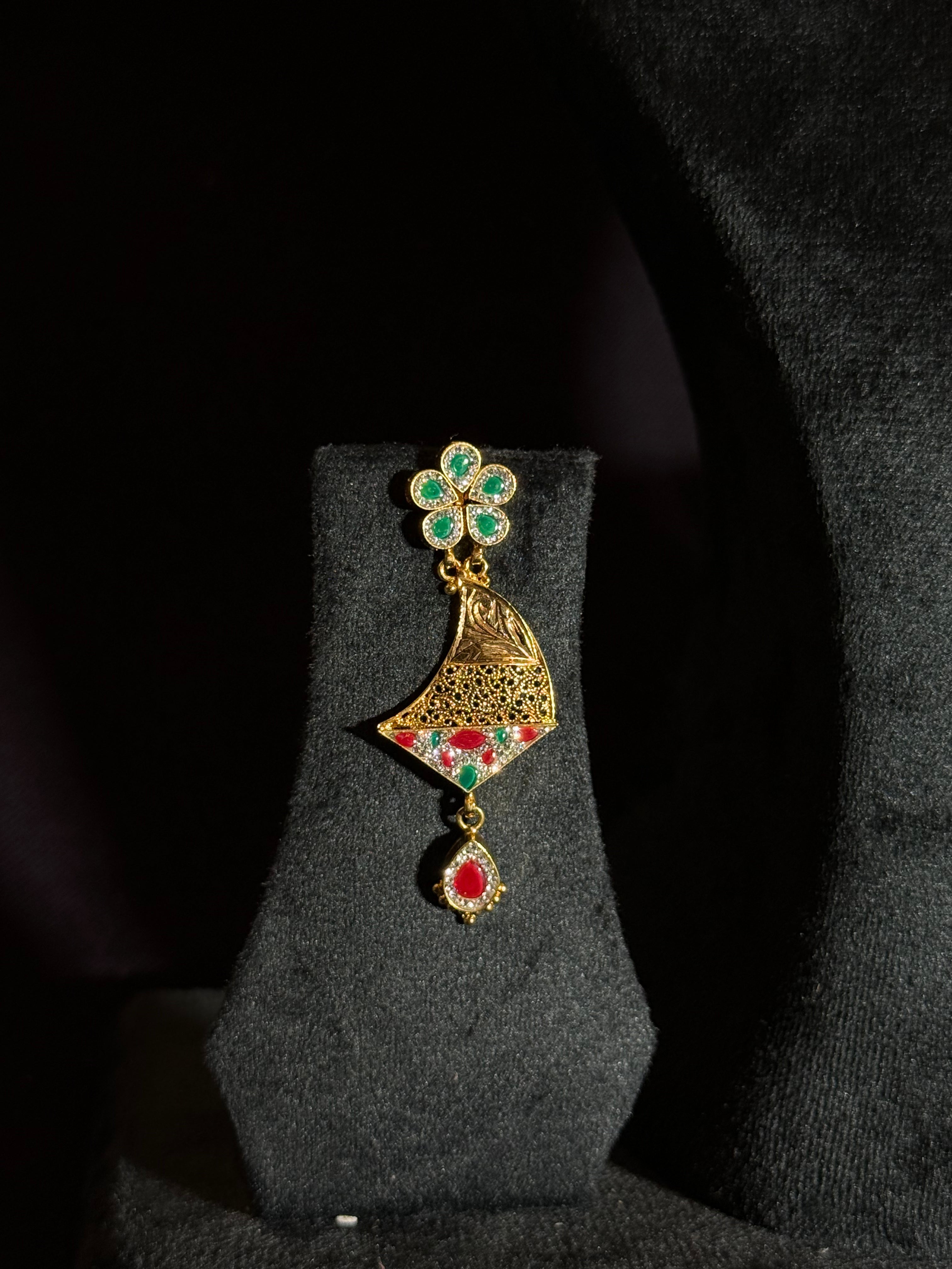 Silver Base Polished Necklace Set