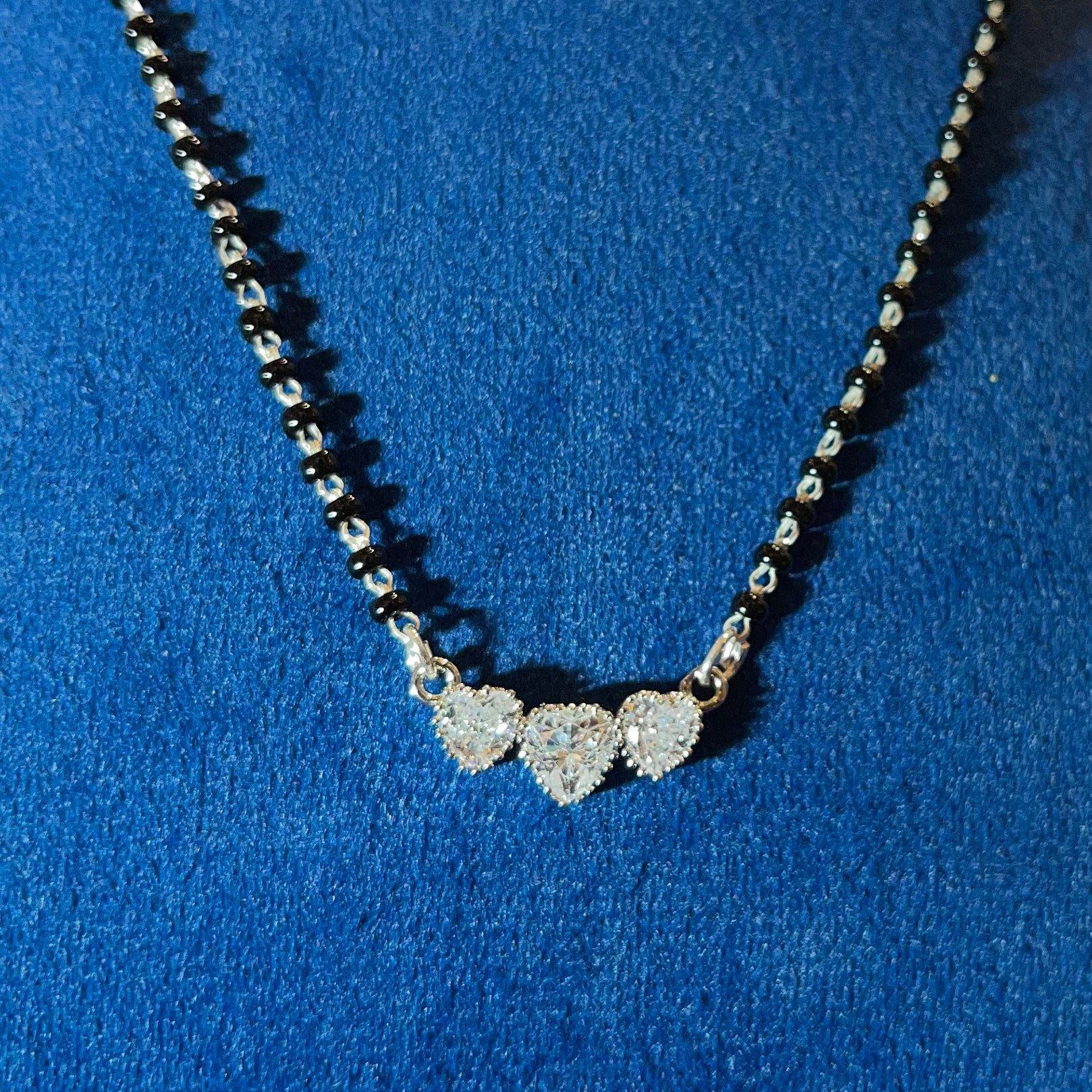 Elegant Silver Mangalsutra Chain