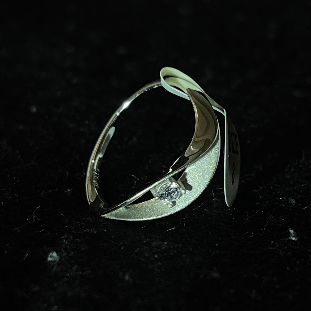 Lightweight Fancy Stone Silver Men’s Ring