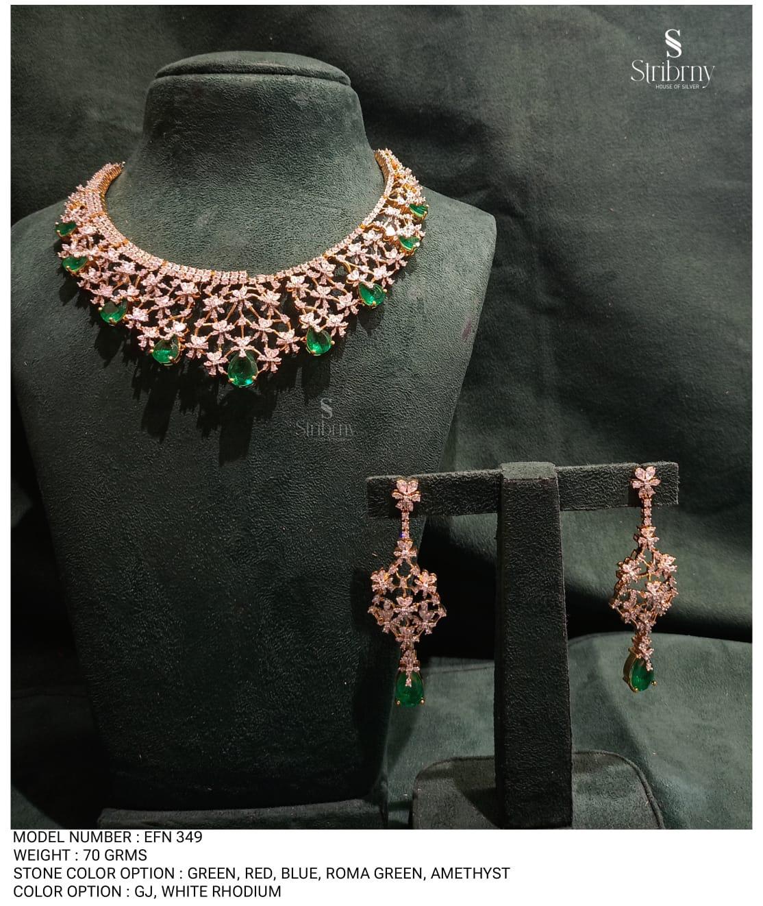 EFN 349 Lightweight Gemstone Earrings